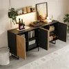 Credenza da salotto Merax con 4 ante e 8 ripiani, Anteprima dell’immagine prodotto 4