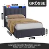 STILVORA Polsterbett 90x190cm Jugendbett Mit USB-Anschluss Produktbild-Vorschau 7