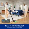 Two women are cleaning a living room with cordless vacuum cleaners. Produktbild-Vorschau