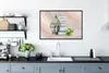 MuchoWow® MuchoWow® Gerahmtes Poster Buddha - Kopf - Fels Produktbild-Vorschau 3