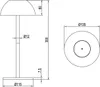 2er SET Akku LED Outdoor Touch Tischlampen ohne Kabel in Produktbild-Vorschau 9