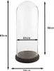 Clayre & Eef Glocke Ø 26x60 cm Transparant Holz Produktbild-Vorschau 2