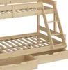 Etagenbett Vitalispa Everest Naturholz 120x200 / 80x200 cm Produktbild-Vorschau 6