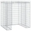 vidaXL Gabionový box na odpadky 110x91x120 cm Pozinkované Náhled obrázku produktu 1
