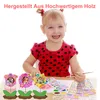 12er Set DIY Bastelset Kinder, Muttertag Fotorahmen mit Produktbild-Vorschau 4
