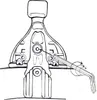 A close-up illustration showing a hex wrench being used to adjust a bolt on a mechanical component. Produktbild-Vorschau