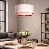 Pendelleuchte Stoff Bello Duo Reflejo Grau Produktbild-Vorschau 2