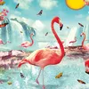 Frühstücksbrett - Flamingos - Schneidebrett Produktbild-Vorschau 4