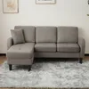okwish Ecksofa mit Chaiselongue, 3-Sitzer Sofa mit Produktbild-Vorschau 3