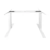 A white electric height-adjustable desk frame on a white background. Produktbild-Vorschau