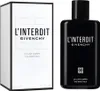 A product shot of a white box and a black bottle of Givenchy L'interdit The Body Milk. Anteprima dell’immagine prodotto