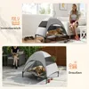 PawHut Hundeliege Outdoor mit Dach, Erhöhtes Hundebett für Produktbild-Vorschau 7