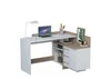 Bureau d'angle « Thales » en blanc / chêne Sonoma - 128,8 x Voir les images du produit 4