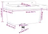 VidaXL Waschbecken Wandmontage 50x35x24 cm Harz weiß Produktbild-Vorschau 8