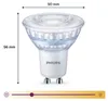 Philips Spot 80W PAR16 GU10, 6,2 W, 80 W, GU10, 575 lm, Produktbild-Vorschau 2