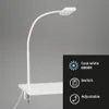 LED Klemmleuchte Tageslicht Kabelschalter 7,5 W weiß Produktbild-Vorschau 2