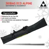 A black ski bag with the Fischer logo and text describing its features. Produktbild-Vorschau