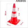 AREBOS 10x dopravné kužele 50 cm | Reflexné, Náhľad obrázku produktu 12