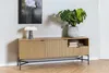home24 Sideboard - Wildeiche Nachbildung / Schwarz Produktbild-Vorschau 3
