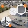 ML-Design Sonnenschirmständer 4-teilig, Grau, Produktbild-Vorschau 5