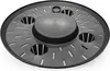A dark gray, round planter with multiple openings and a raised center. Produktbild-Vorschau