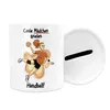 Coole Mädchen spielen Handball Spardose Handballerin Produktbild-Vorschau 3
