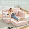okwish Klappsofa mit 2 Kissen und Becherhalter,Modernes Produktbild-Vorschau 5