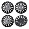 4x 16" Zoll Radkappen Schwarz Radzierblenden Radblenden Produktbild-Vorschau 2