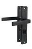 A black door handle set against a white background. Produktbild-Vorschau