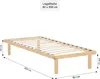 Homestyle4u Bett 90x200 cm mit Matratze Jugendbett Produktbild-Vorschau 20