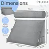 ELONEO Coussin dorsal avec traversin amovible et poche Voir les images du produit 2