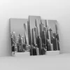 Bild auf Leinwand - Leinwandbild - 3 Teile - Wolkenkratzer Produktbild-Vorschau 4