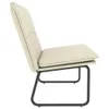 vidaXL Banc Crème 100x75x76 cm Similicuir Voir les images du produit 4