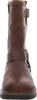 A close-up, front view of a brown leather cowboy boot. Produktbild-Vorschau