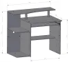 MATKAM Schreibtisch B1, H 91 x B 100 x T 58 cm, ausziehbare Produktbild-Vorschau 3