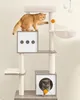 Feandrea Kratzbaum, mit Katzenklo-Schrank, 185cm, Produktbild-Vorschau 10