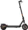 A black electric scooter on a white background. Produktbild-Vorschau