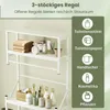 COSTWAY 3-stöckiges Toilettenregal, Waschmaschinenregal mit Produktbild-Vorschau 4