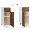 vidaXL Armoire basse avec tiroir Lyon chêne fumé 30x46x81,5 Voir les images du produit 8