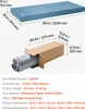 A blue mattress and its packaging with dimensions and product details. Anteprima dell’immagine prodotto