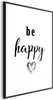 Posterpapier Poster - Be Happy 60x90 cm Text m-A-0795-ao-a Produktbild-Vorschau 1