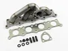 A car exhaust manifold and associated parts are laid out on a white background. Podgląd zdjęcia produktu