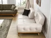 Klassische Sofa 2 Sitz Design Wohnzimmer Polster Holz Leder Produktbild-Vorschau 2