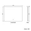 Badspiegel mit Beleuchtung 100×80cm Kalt/Neutral/Warmweiß Produktbild-Vorschau 11