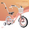 Rower dla dziewczynki 12 cali Pchacz kółka boczne Heart Podgląd zdjęcia produktu 2