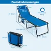 COSTWAY Sonnenliege klappbar bis 150kg, Gartenliege mit Produktbild-Vorschau 7