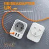 TESSAN 2er Pack UK Adapter England Deutschland Stecker 4 in Produktbild-Vorschau 2