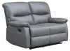 Relax-Sofa "Lincoln" - 197 x 89 x 103 cm - 3-Sitzer - Weiß Produktbild-Vorschau 3