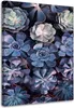 Leinwandbild shabby chic blumen natur 40x60 cm Feeby lila Produktbild-Vorschau 1