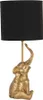 Clayre & Eef Tischlampe Elefant Ø 20x46 cm Goldfarbig Produktbild-Vorschau 3